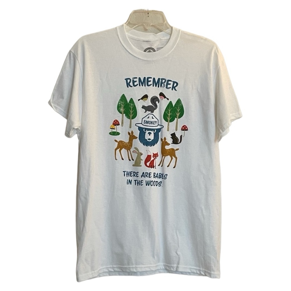 Smokey The Bear Fire Prevention Graphic Tee NEW